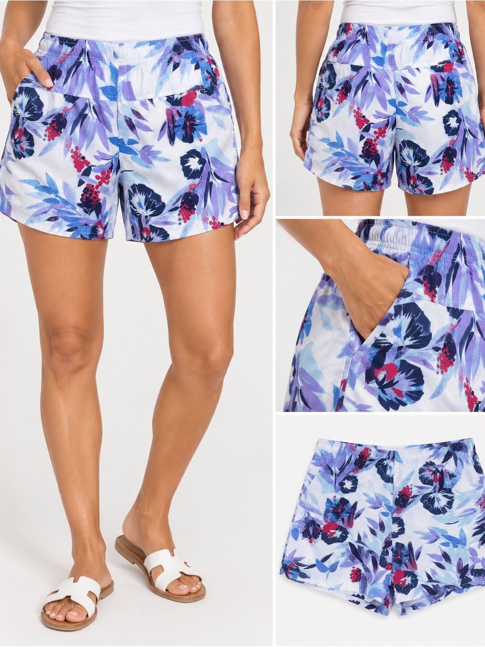 Columbia Sandy River Shorts Tropical Floral NWT Size XL 5” Inseam